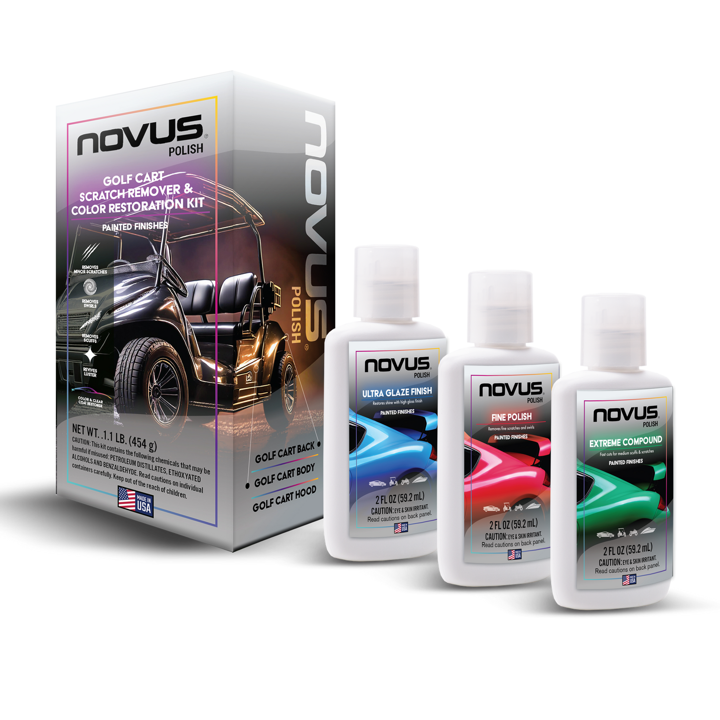 NOVUS Polish Golf Cart Kit for Painted Surfaces