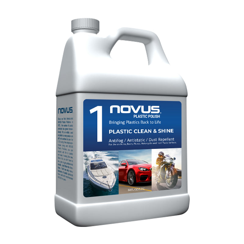 NOVUS 7020 Plastic Polish Clean & Shine #1 - 8 oz Bottle at