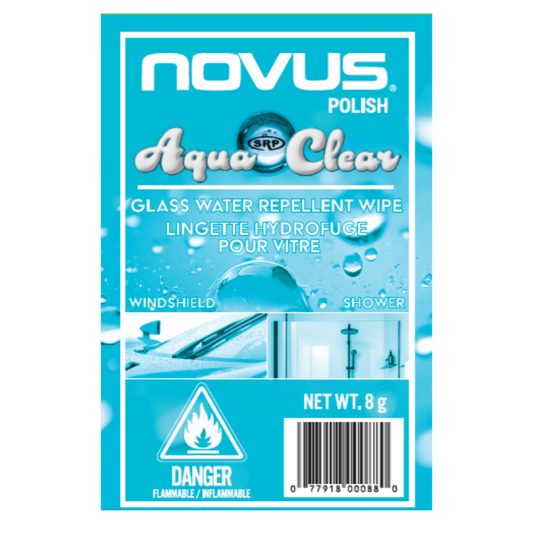 Novus Polish AquaClear - Glass Water Repellent Wipe (FR/EN)