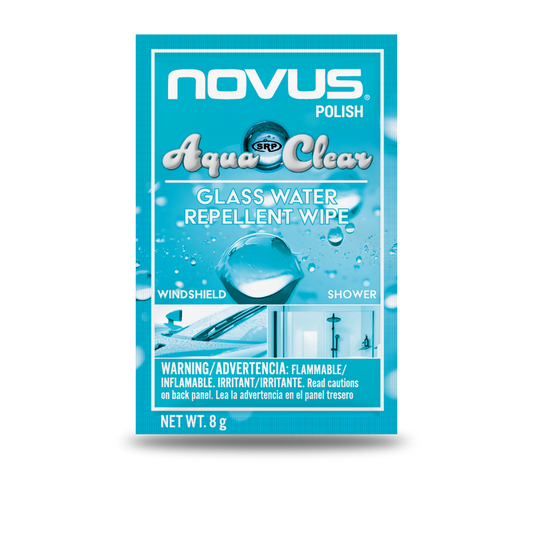 Novus Polish AquaClear - Glass Water Repellent Wipe