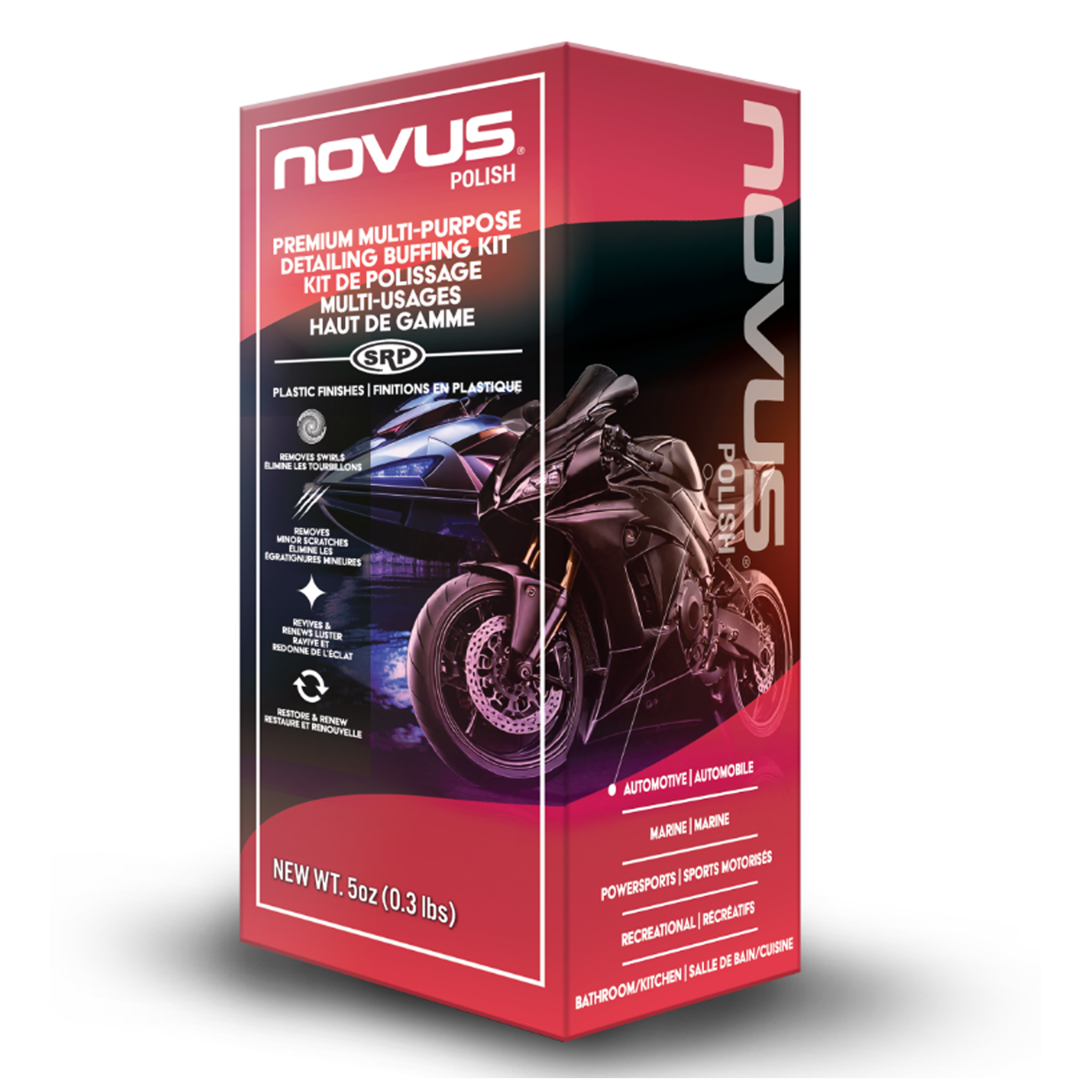 Novus Polish Premium Multi-Purpose Detailing Buffing Kit (FR/EN)