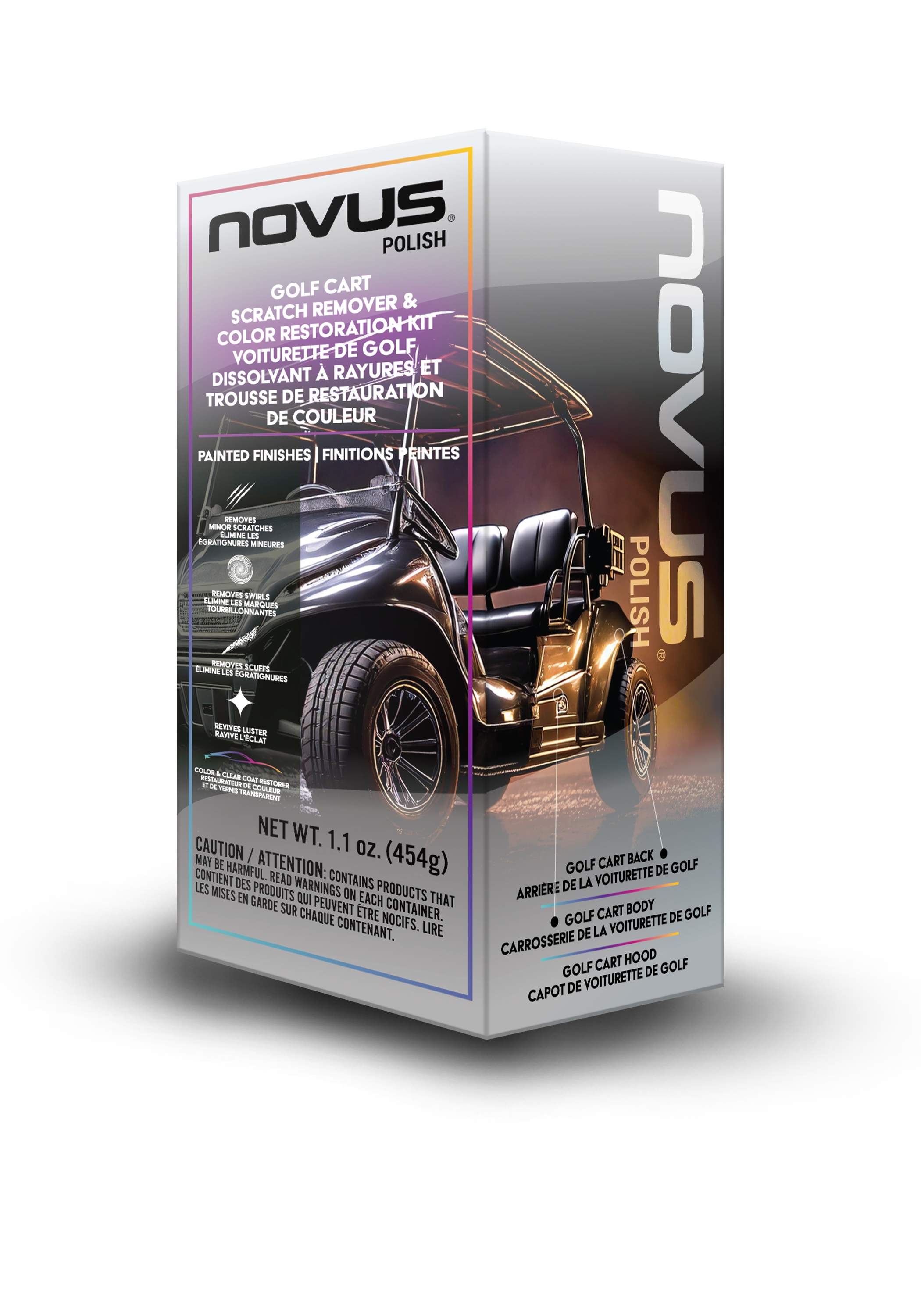 Novus Polish Scratch Remover & Color Restoration Kit - Painted Surfaces (FR/EN)
