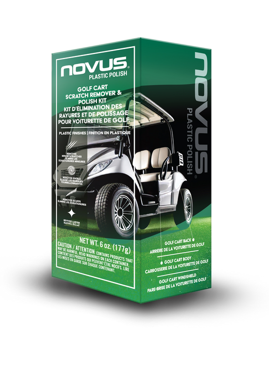 Novus Polish Golf Cart Scratch Remover & Polish Kit - Plastic Surfaces (FR/EN)