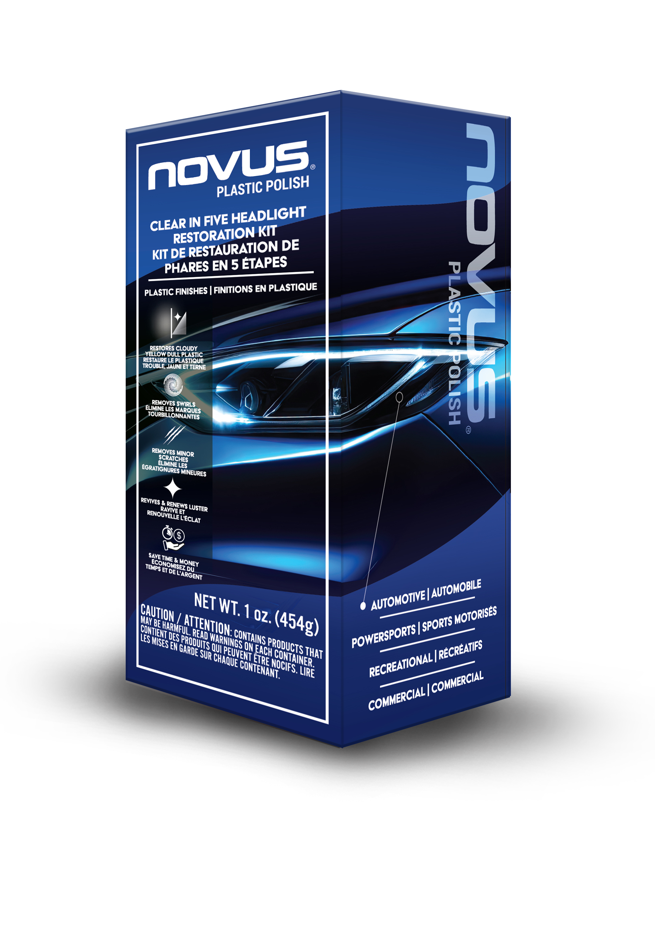 Novus Polish Clear In Five Headlight Restoration Kit FR EN NOVUS novus-polish-clear-in-five-headlight-restoration-kit-fr-en-novus