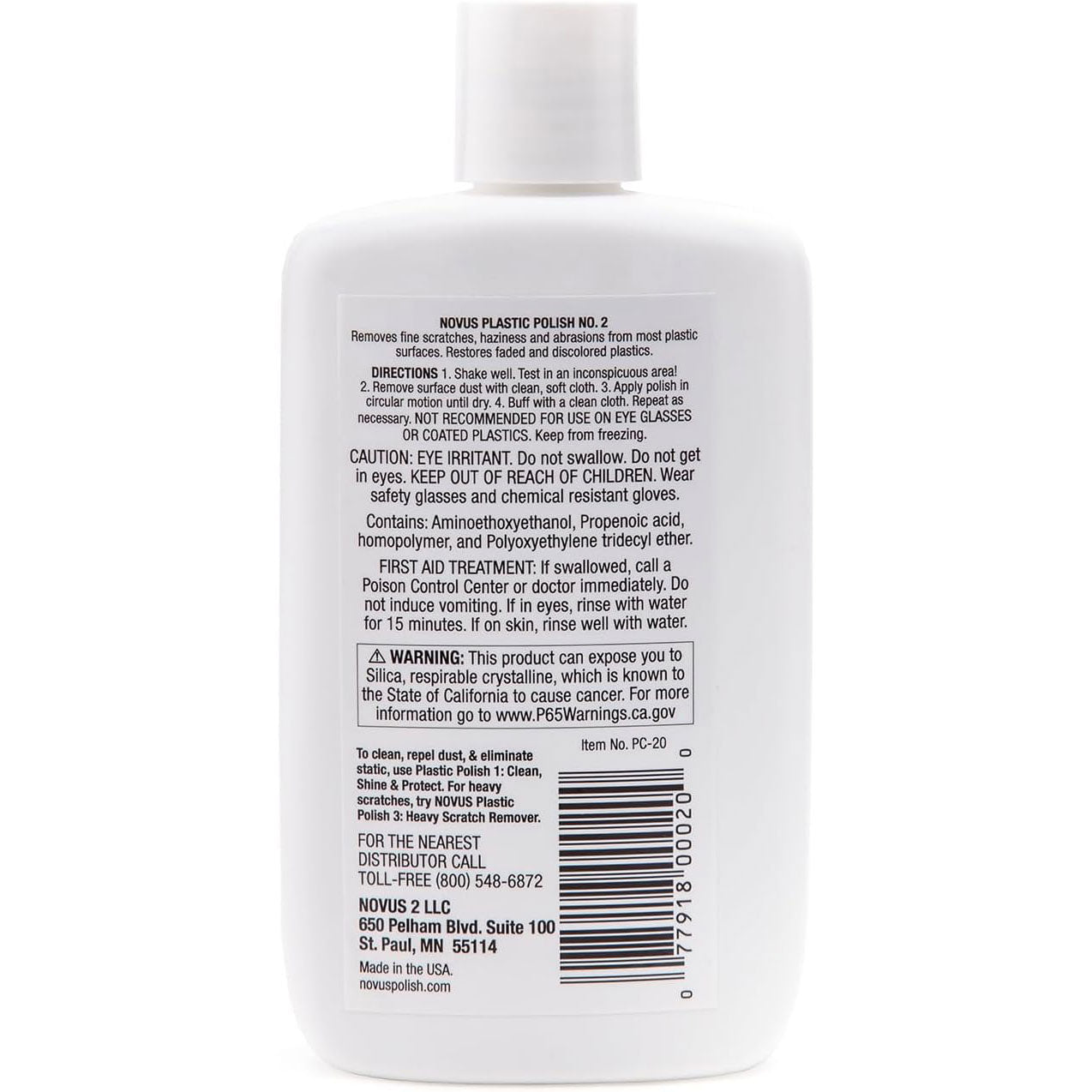 NOVUS Plastic Polish #2: Fine Scratch Remover