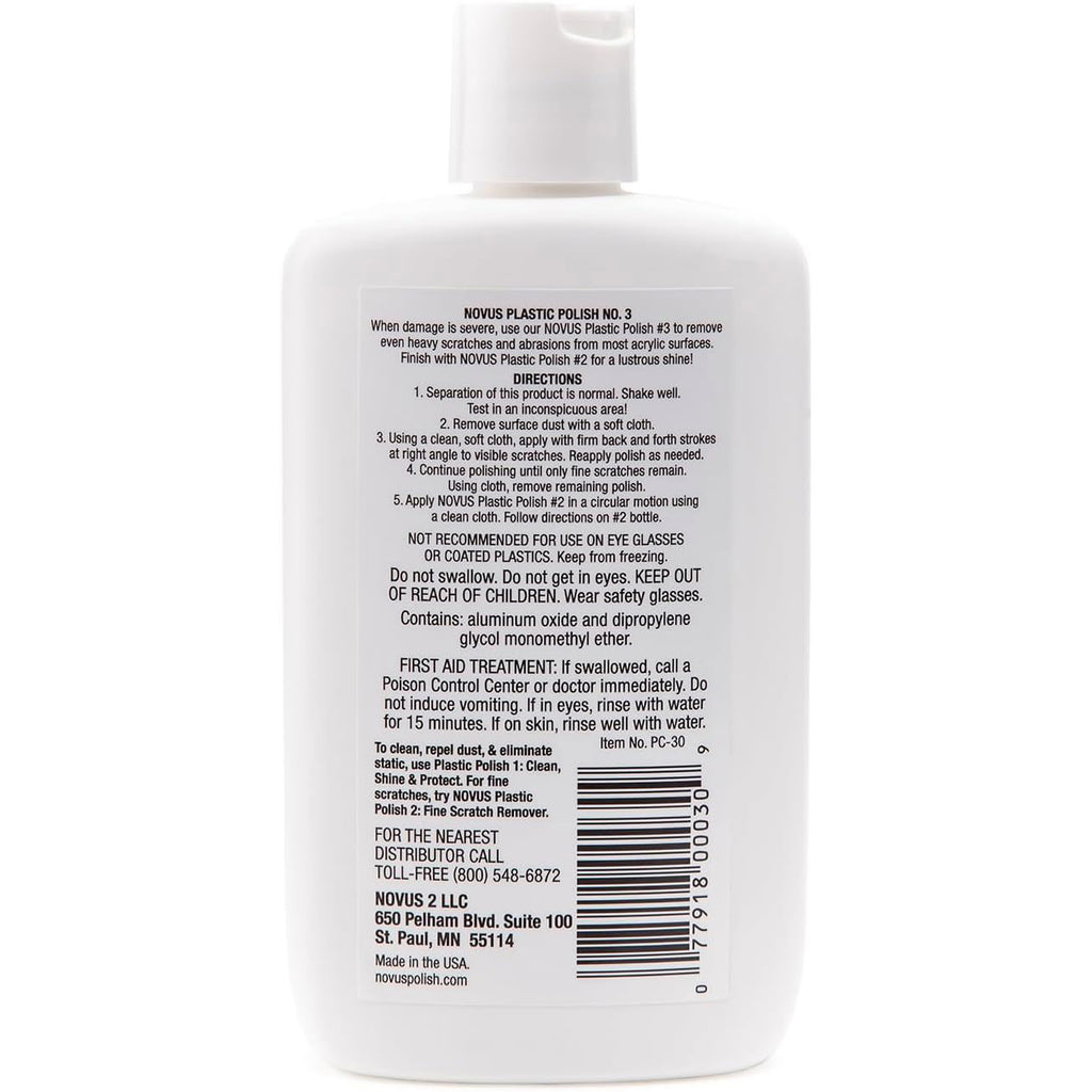 NOVUS Plastic Polish #3: Heavy Scratch Remover