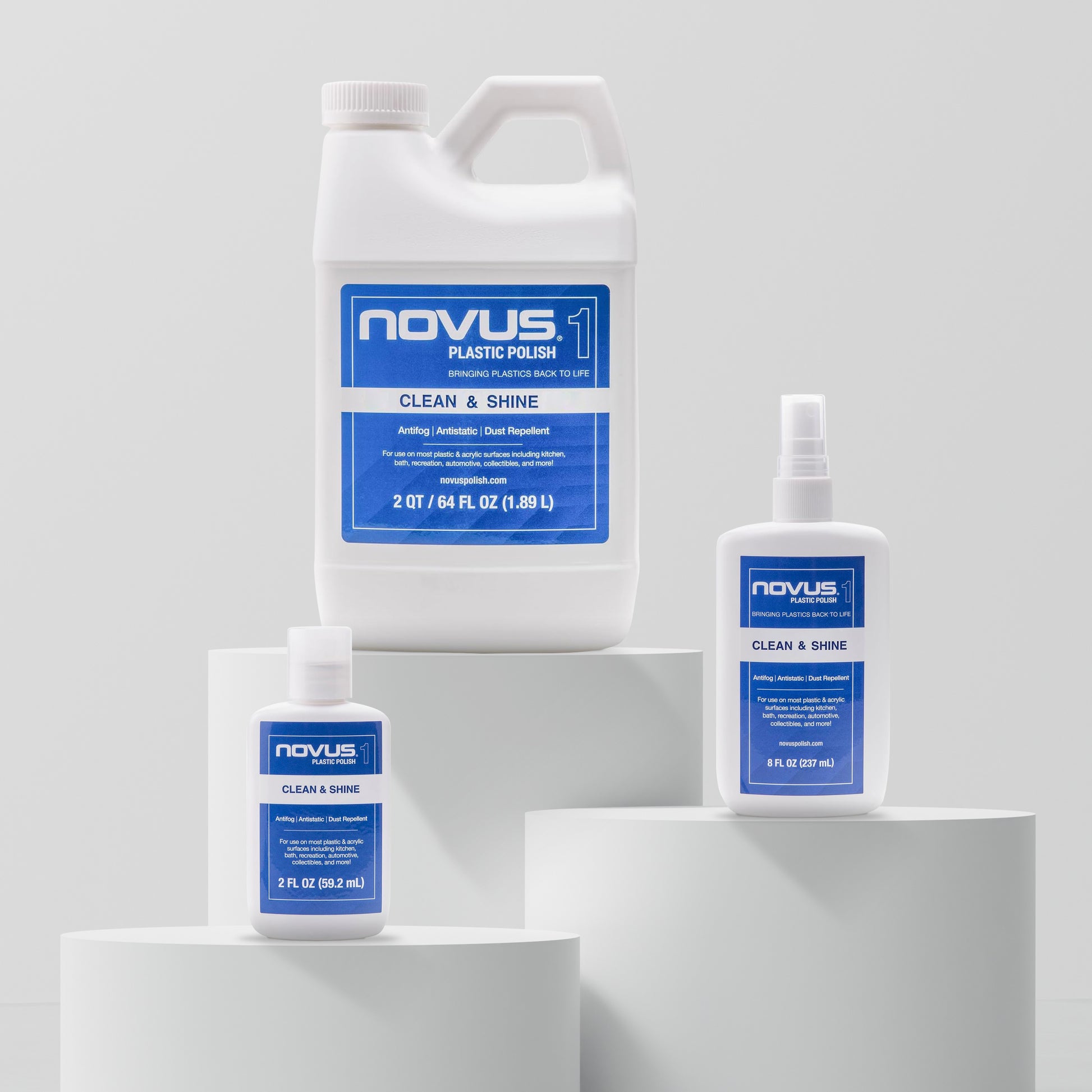 NOVUS plastic polish product family