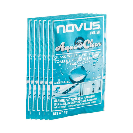 Novus Polish AquaClear - Glass Water Repellent Wipe