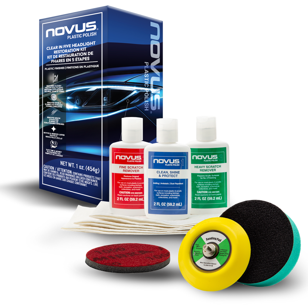 Novus Polish Clear In Five Headlight Restoration Kit (FR/EN)
