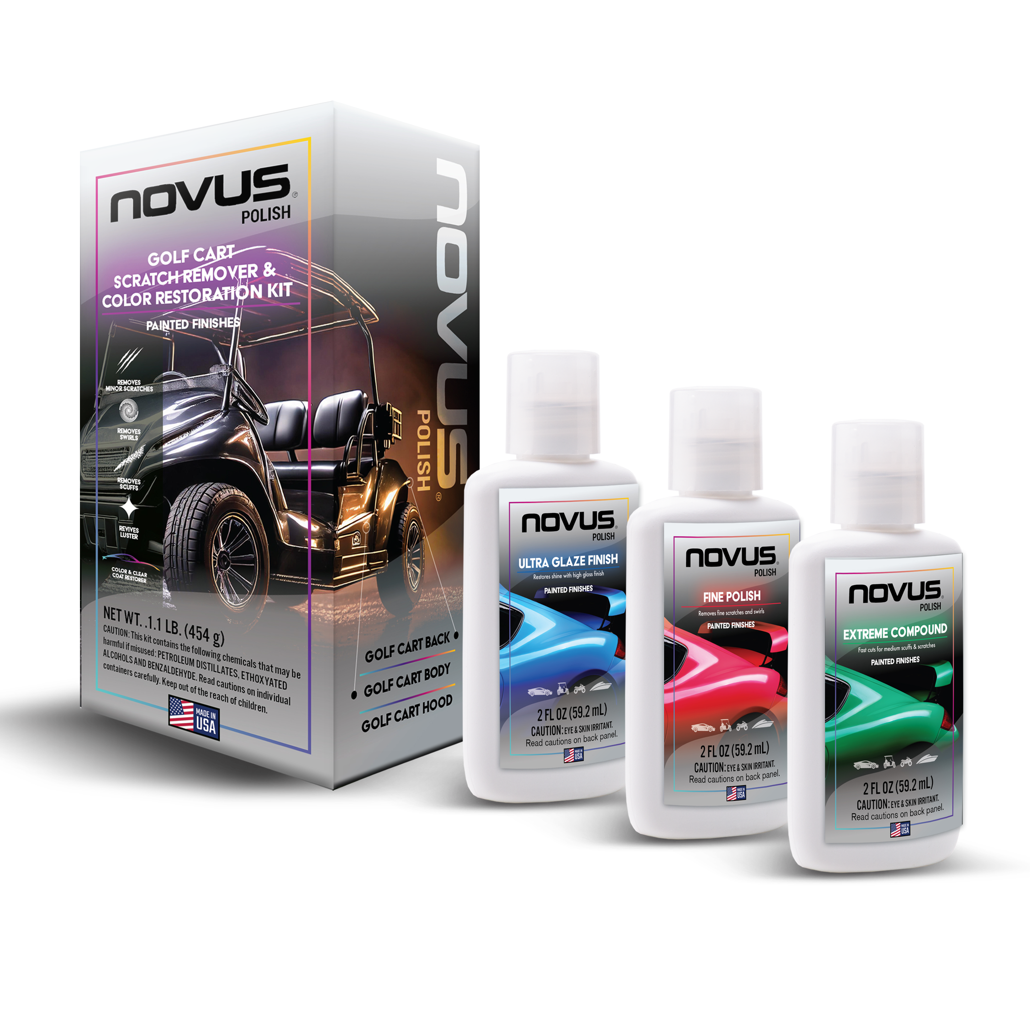Novus Polish Scratch Remover & Color Restoration Kit - Painted Surfaces